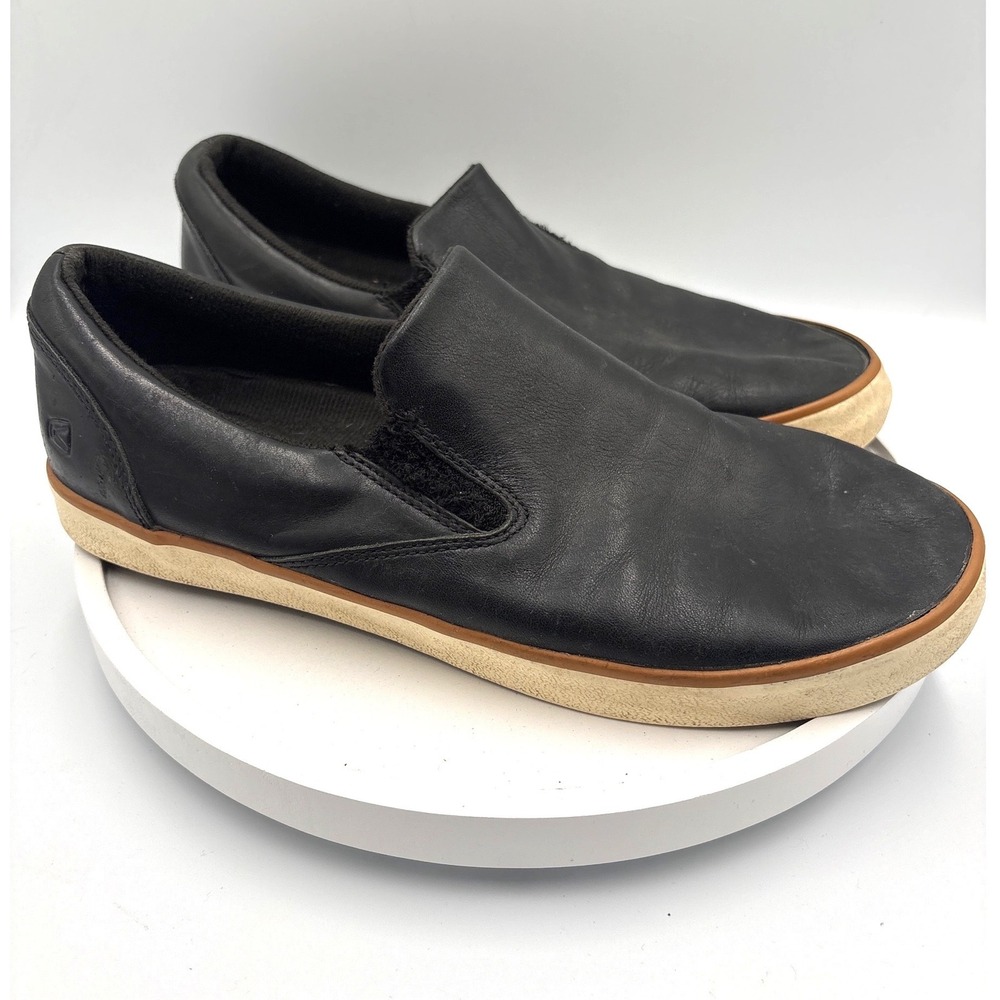 Keen Slip On Shoes 10 Black Gorpcore Leather Loafers 1009349 Casual Comfort
